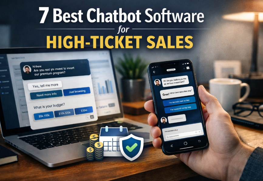 Best chatbot software for high-ticket sales used to qualify serious buyers